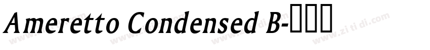 Ameretto Condensed B字体转换